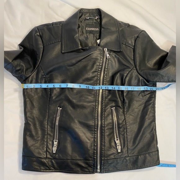 NWT Express Faux Leather Moto jacket Black XL - Picture 8 of 12